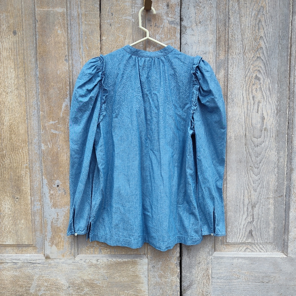 Denim J. Crew Blouse - Picture 6 of 8